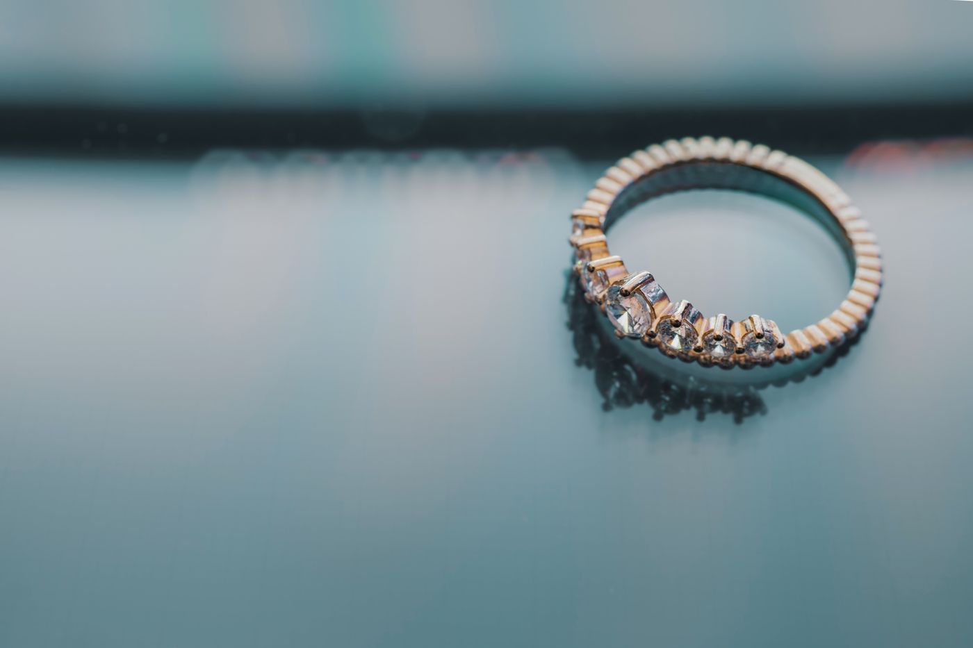 A handmade gemstone ring