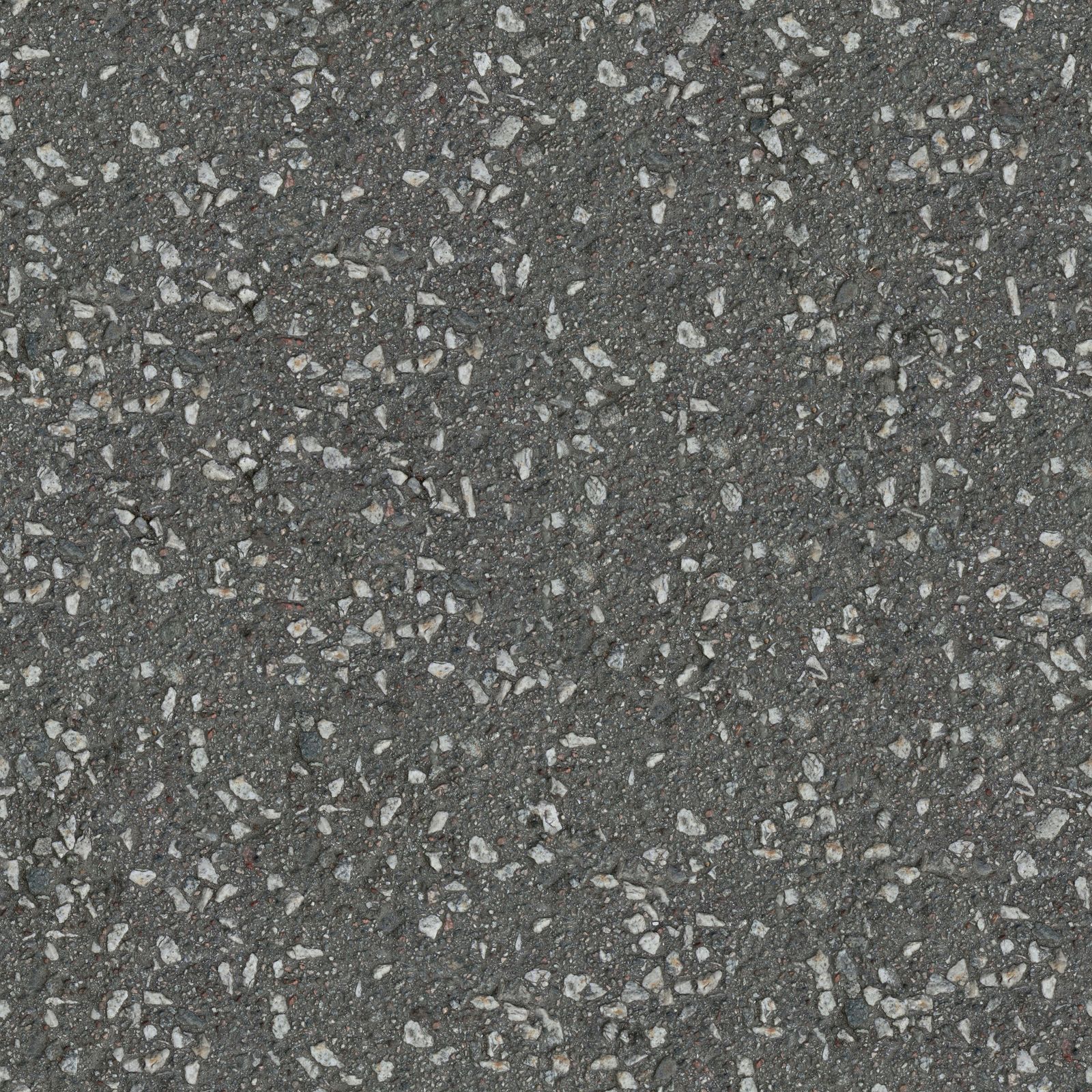 Compacted asphalt surface aggregate close-up