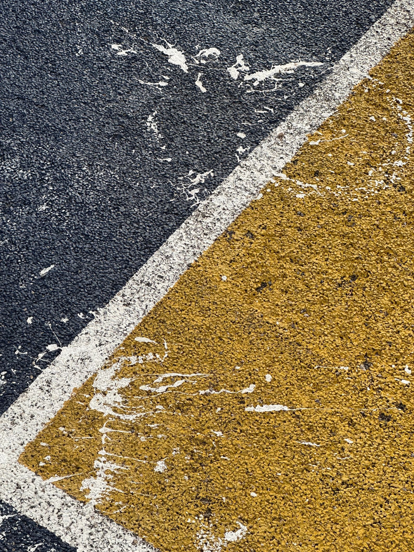 Fresh line paint on asphalt