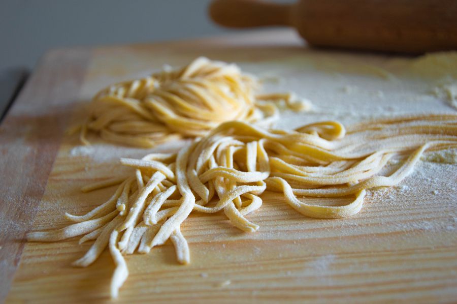 Fresh tagliatelle