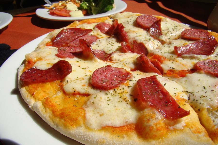 Sliced salami