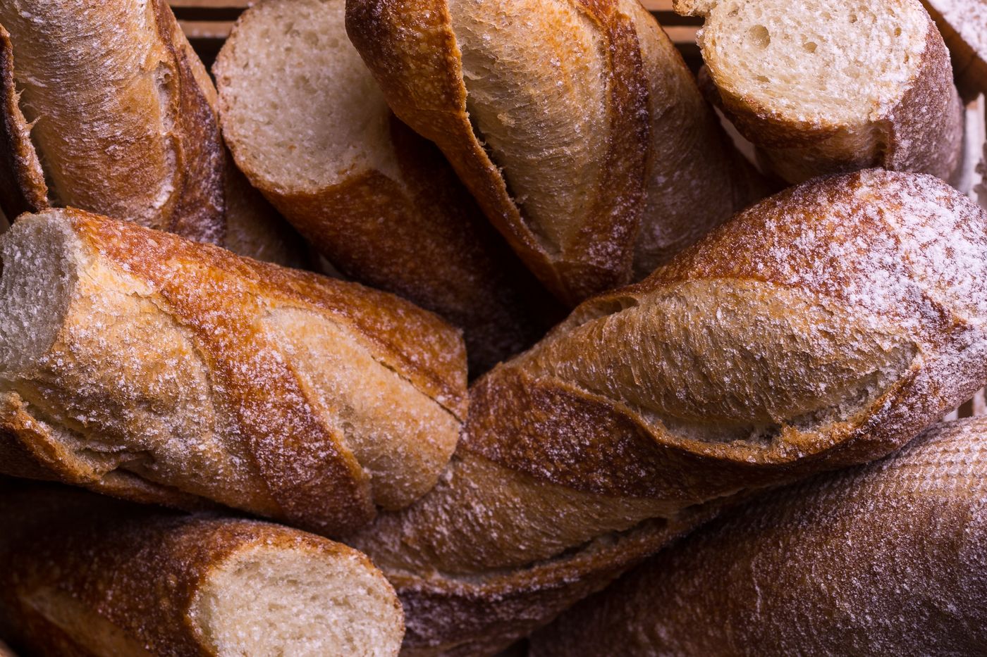 Rustic seeded loaves