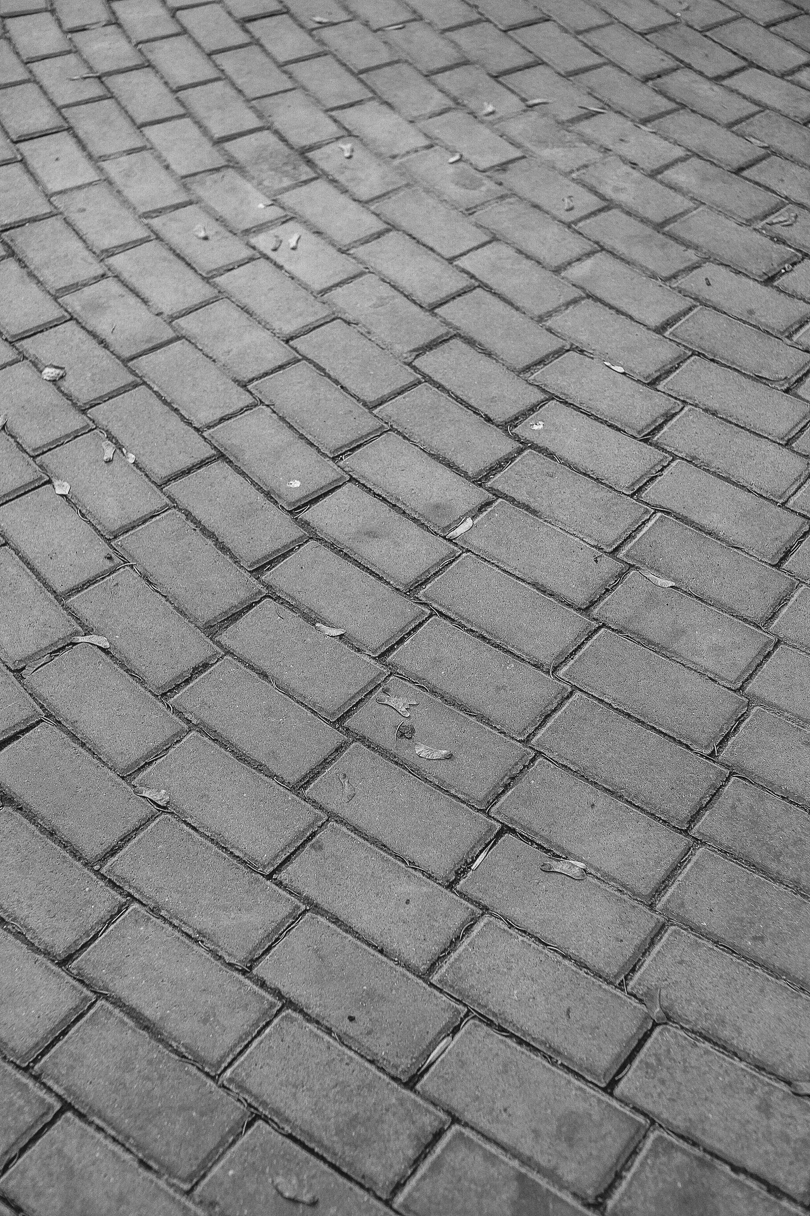 Grey concrete laid in a sweeping pattern