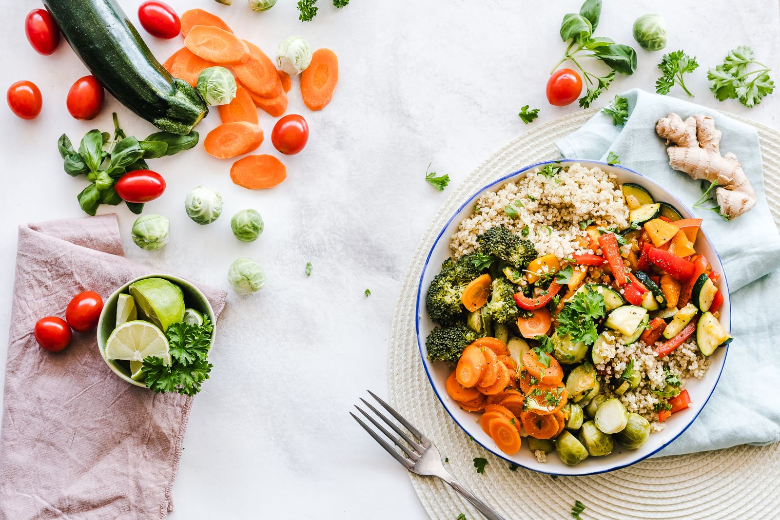 A fresh garden salad bowl