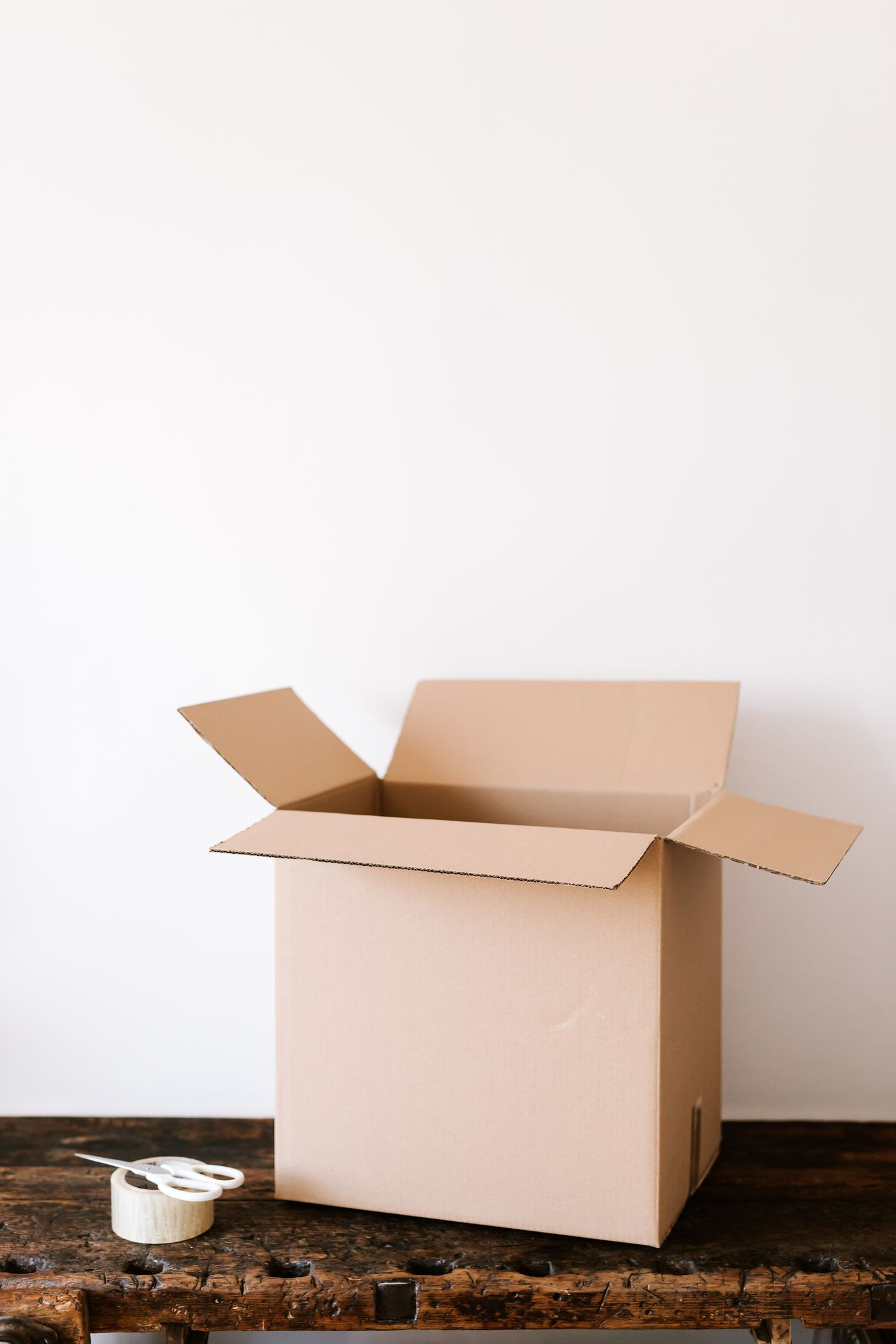 Boxes and bulky items ready to load