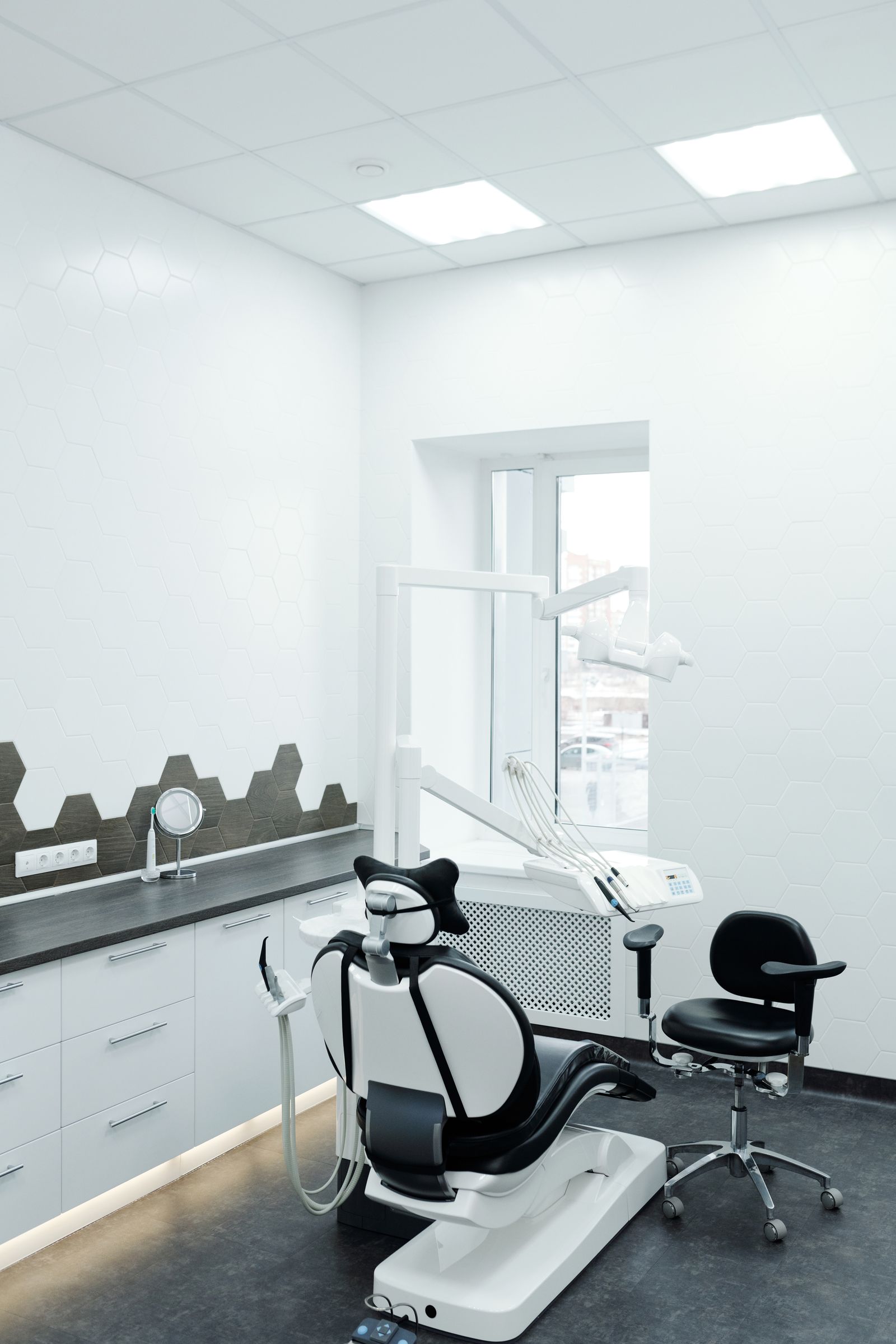 The treatment room, clean and ready