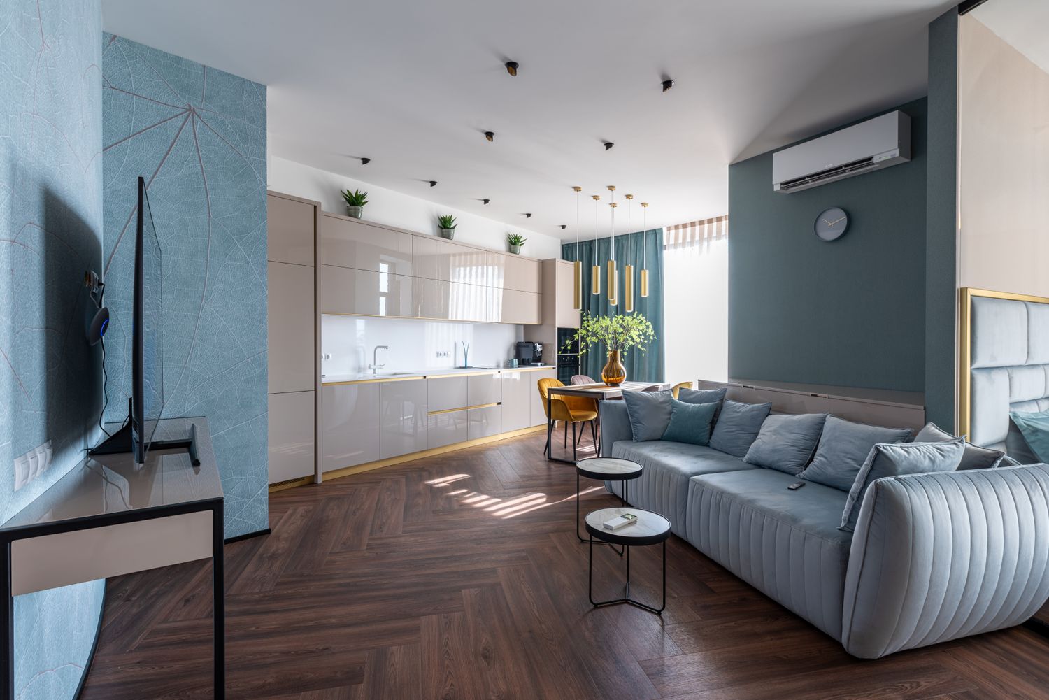 A softly styled sitting room