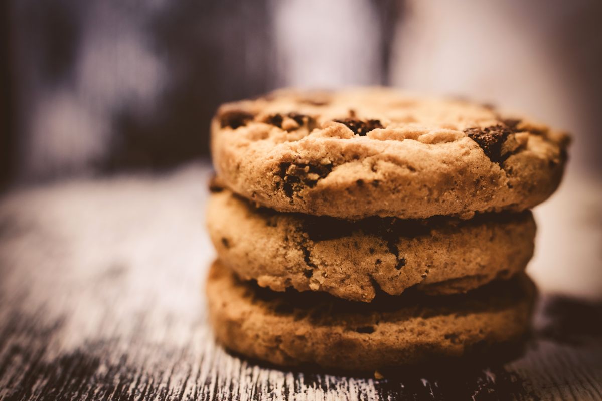 Stack of gluten-free cookies