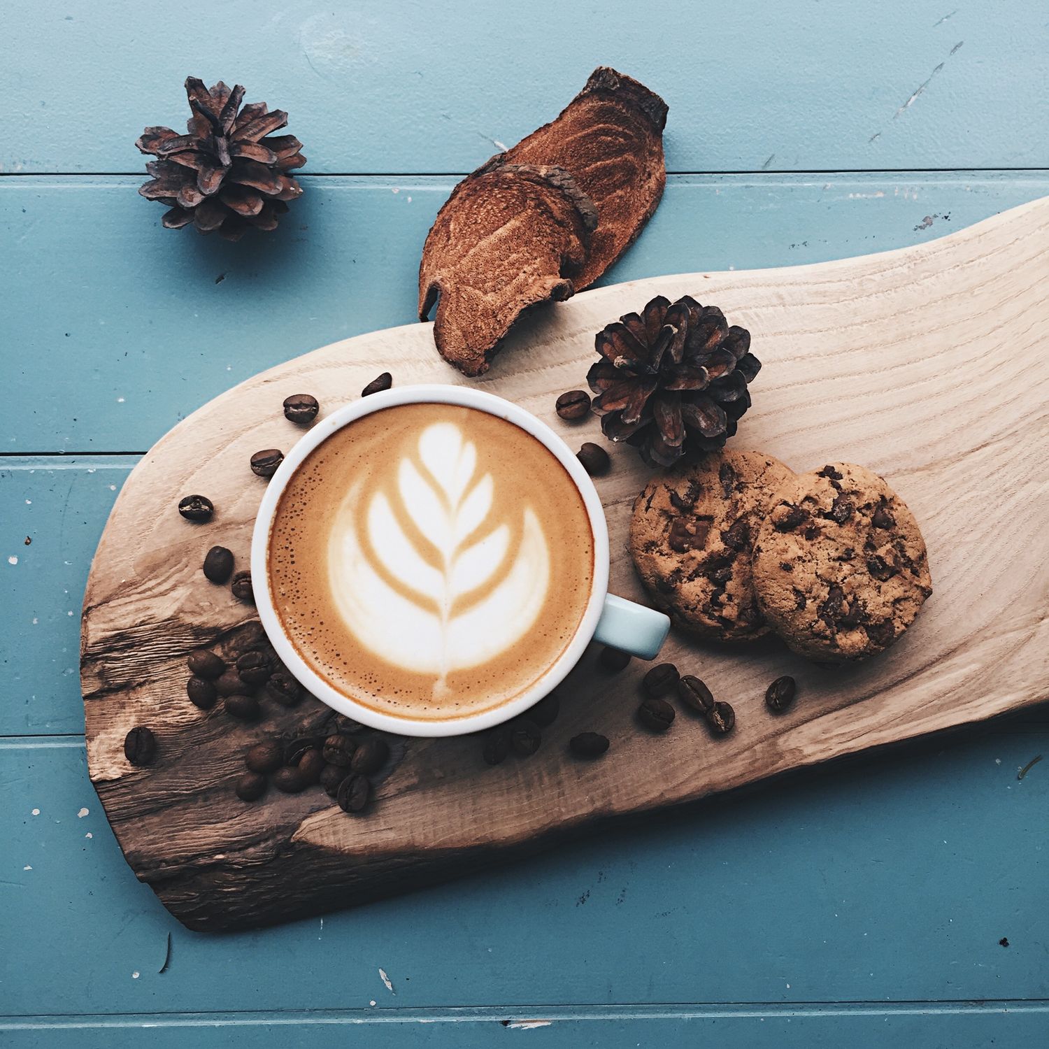 Poured latte