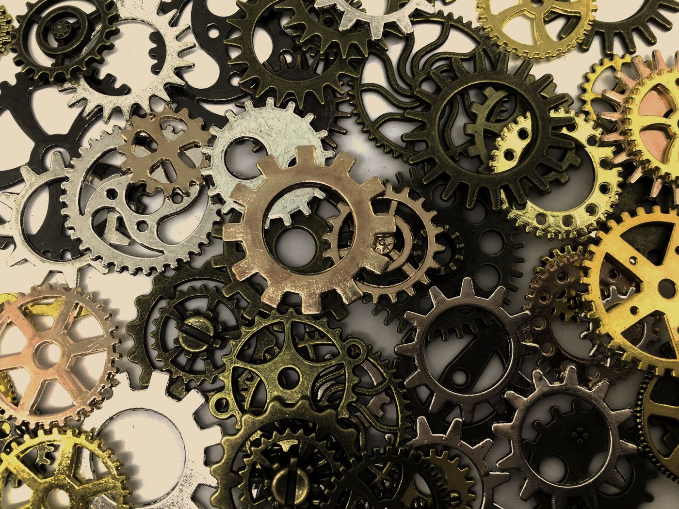 Brass movement gears