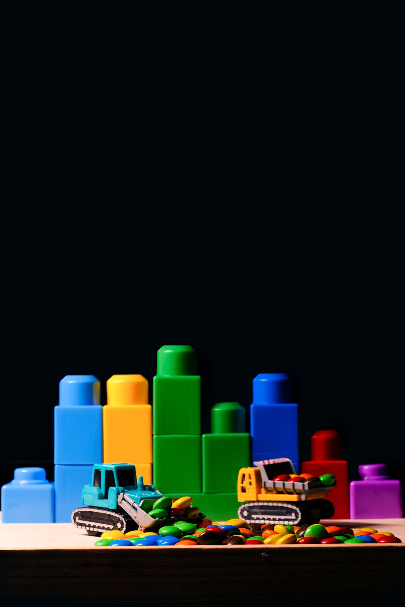 Colourful building blocks