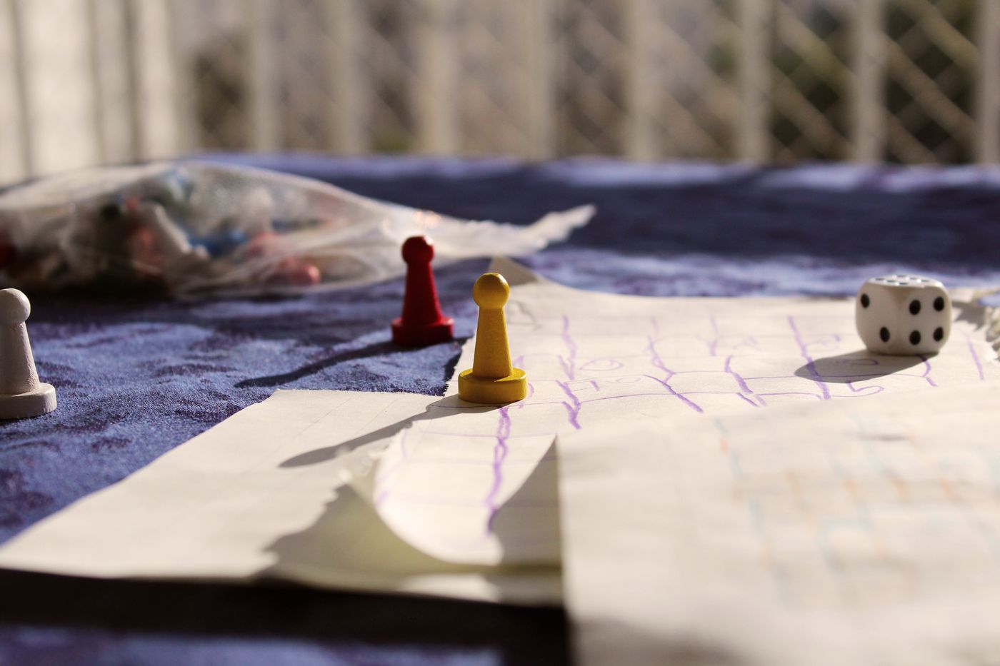 Wooden game pawns