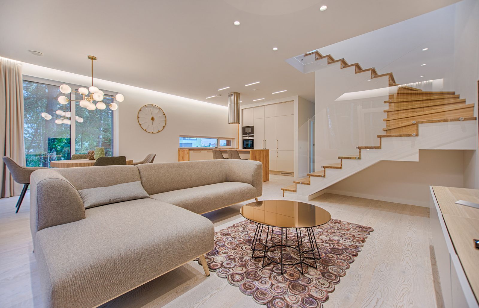 Finished renovated interior