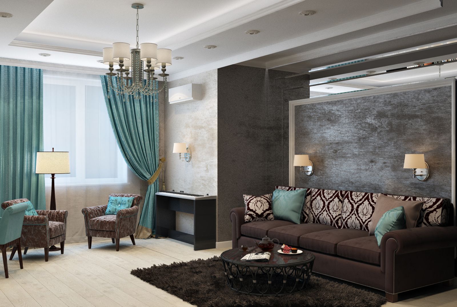 Renovated living and kitchen space