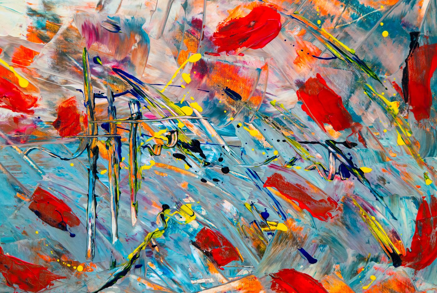 A bold abstract painting