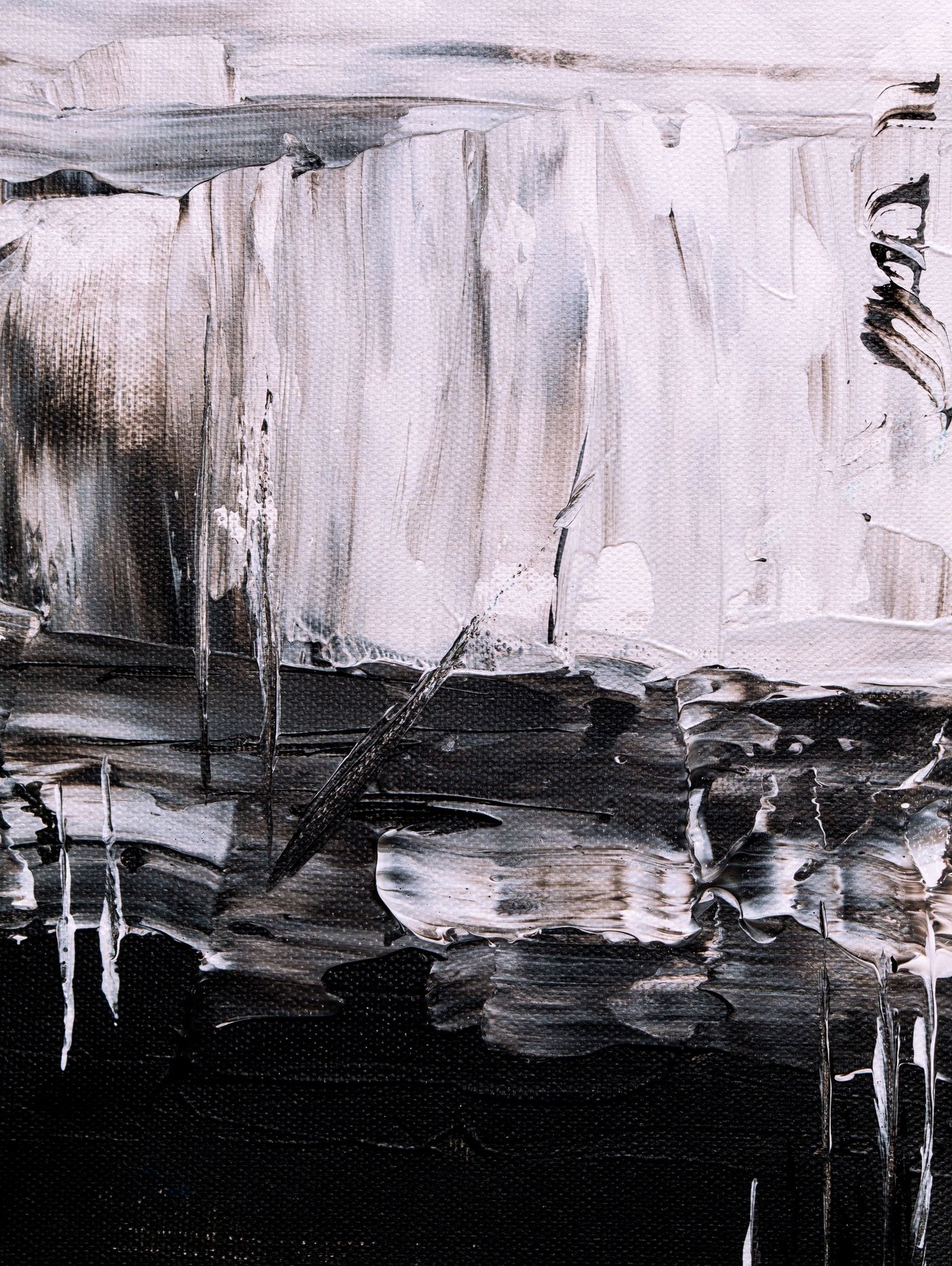 Feature painting on the gallery wall