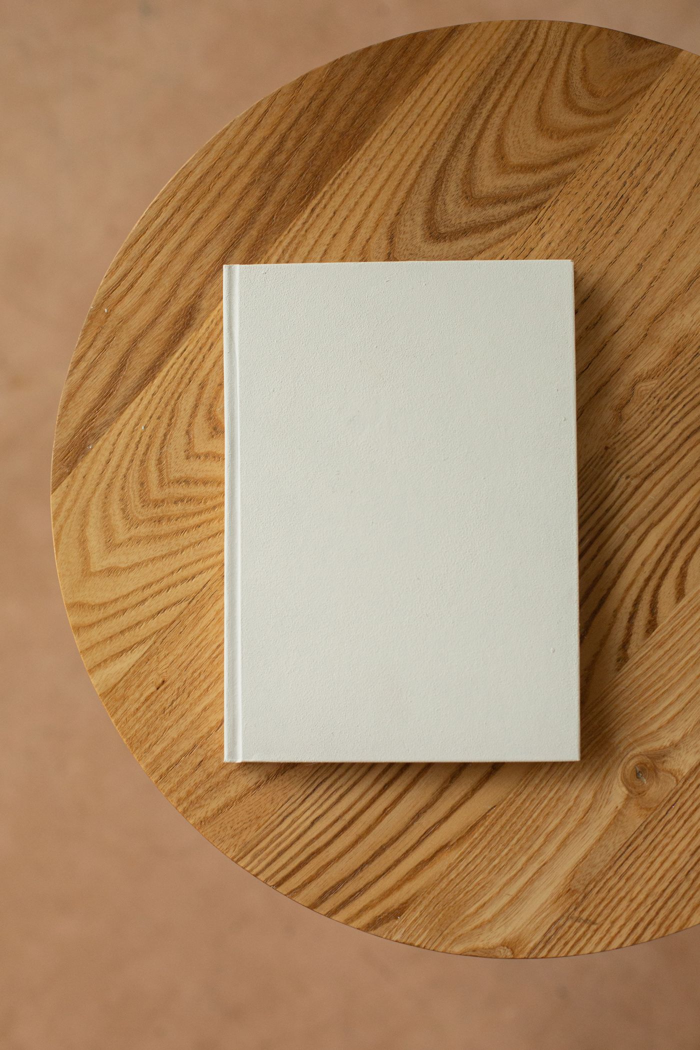 A notebook on a wooden surface