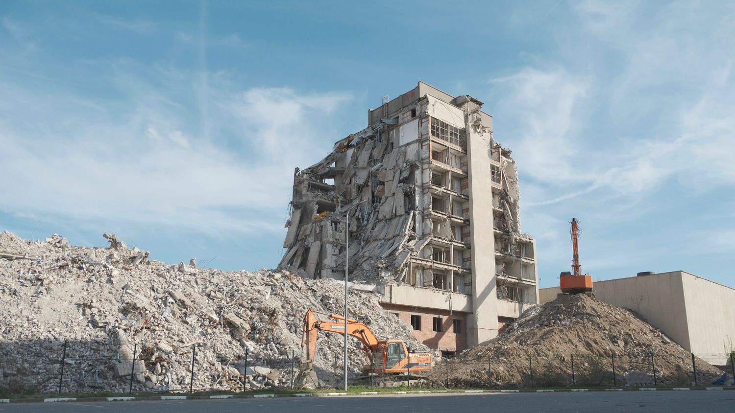 Collapsed structure and rubble