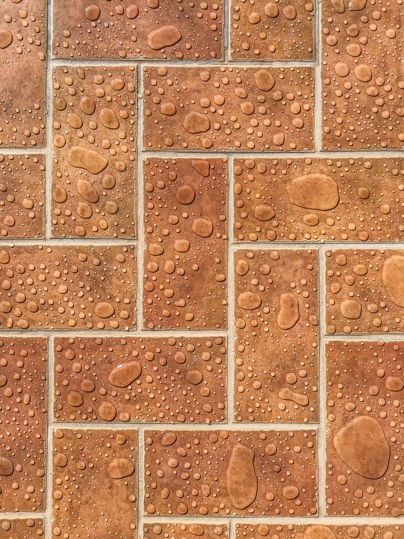Wet clean brick