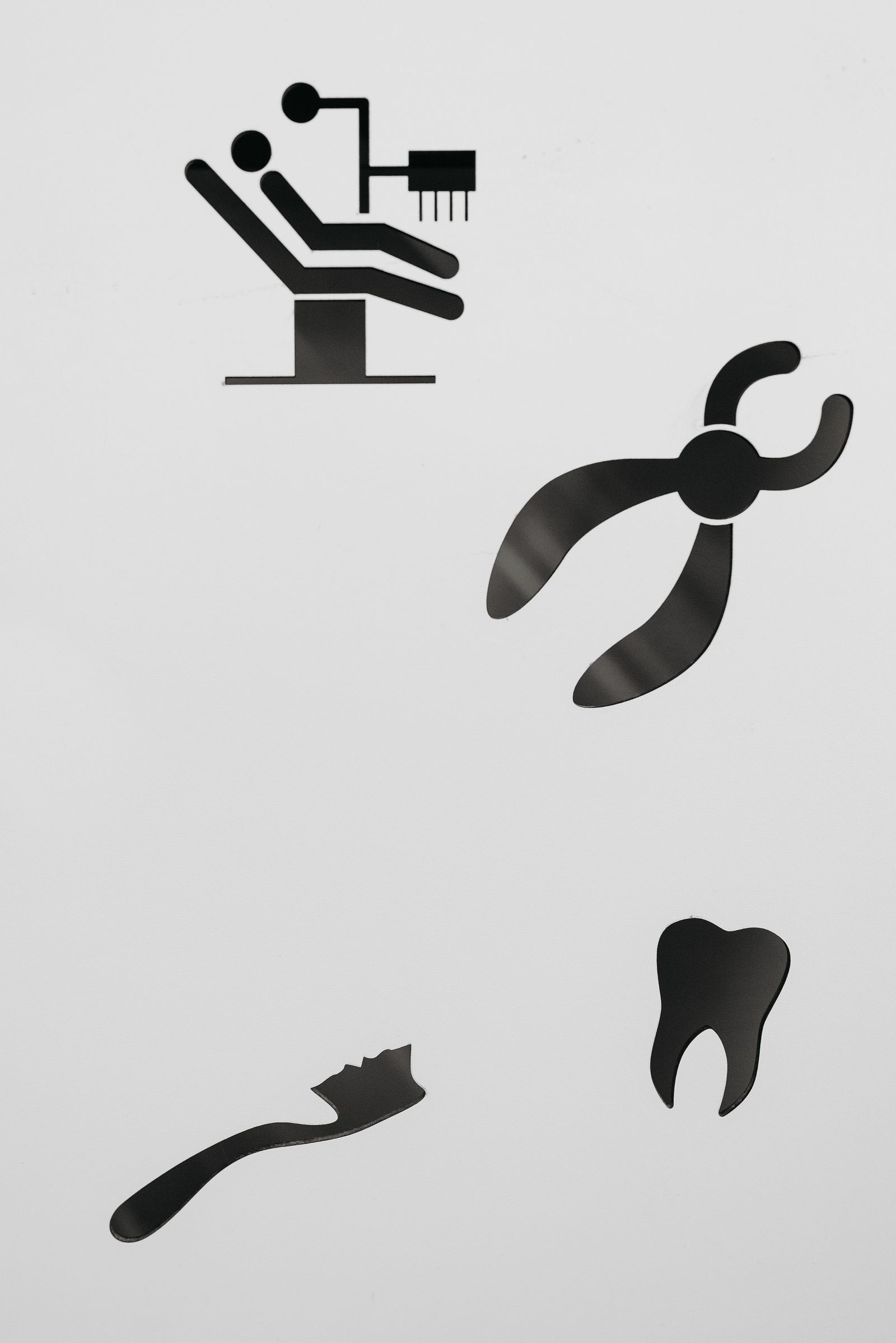 Dental pictogram wall graphics